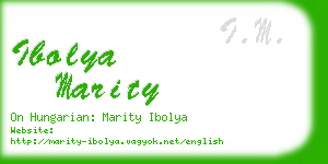 ibolya marity business card
